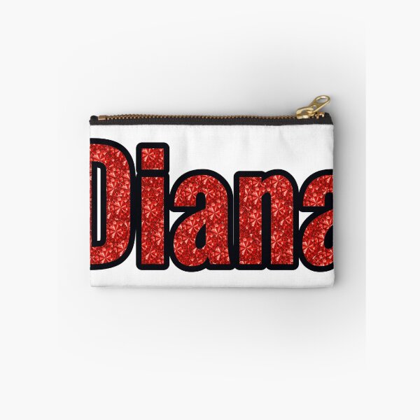 Item preview, Diana Girl Name Red Rhinestone Texture designed and sold by TheIconSmith.