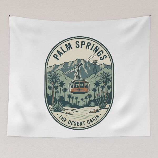 Item preview, Vintage Palm Springs Aerial Tramway Desert Oasis designed and sold by k3rstman1.