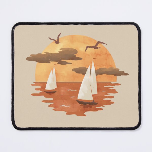 Item preview, Minimalist Sailboats at Sunset designed and sold by Inky-Vibe.