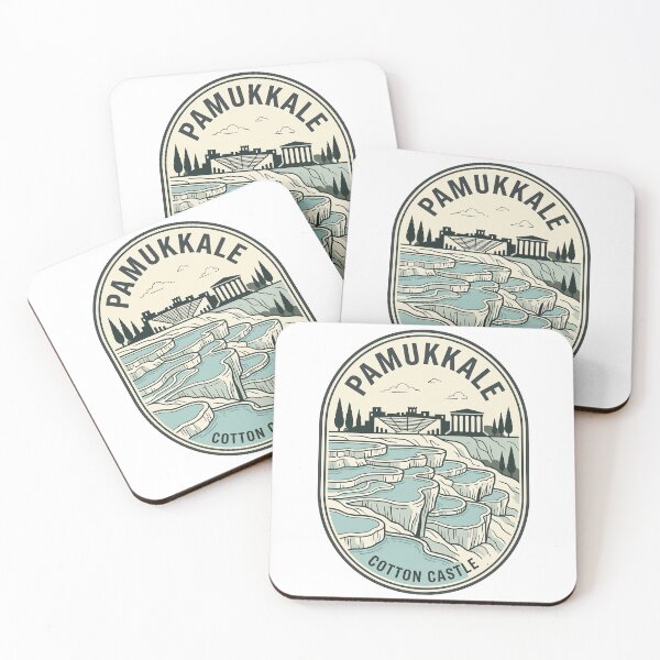 Item preview, Pamukkale Cotton Castle Turkey Vintage Travel Badge designed and sold by k3rstman1.