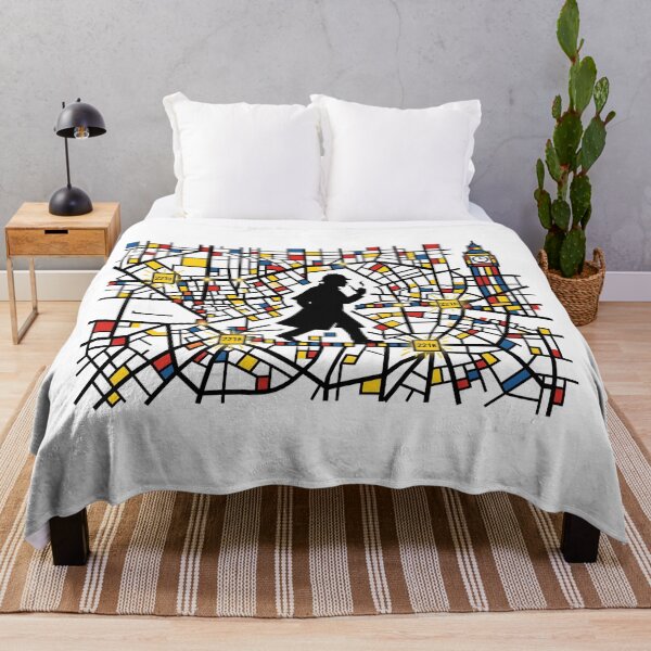 Item preview, 221B Baker Street London Map Abstract Sherlock Holmes Art designed and sold by Fenay Designs.
