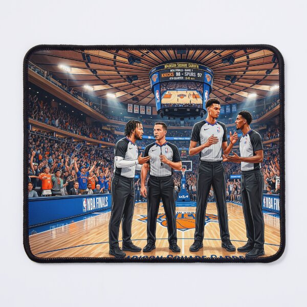 Item preview, Jalen Brunson And Wemby Refereeing The NBA Finals designed and sold by Home Decor Art.