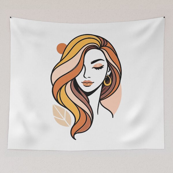 Item preview, Elegant Woman Face Silhouette Vector Art designed and sold by Krincydigitalart.