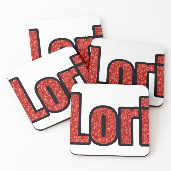 Item preview, Lori Girl Name Red Rhinestone Texture designed and sold by TheIconSmith.