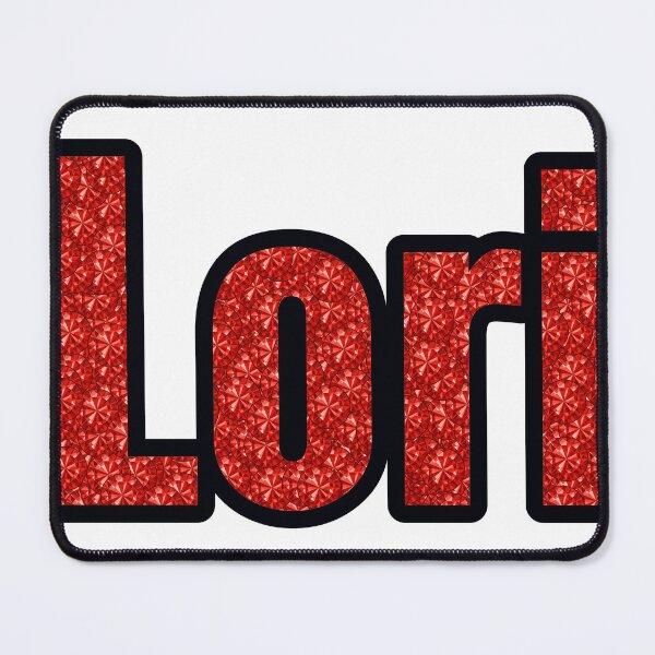 Item preview, Lori Girl Name Red Rhinestone Texture designed and sold by TheIconSmith.