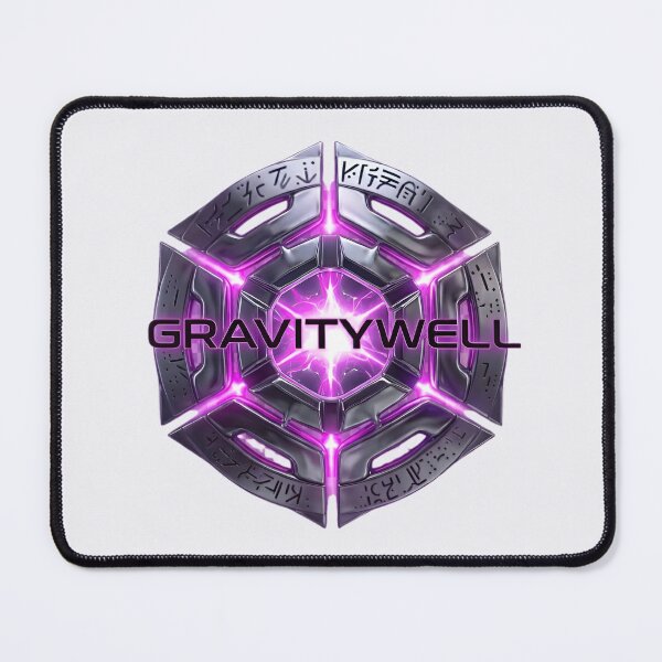 Item preview, Gravity Well Hex Armor Cyan Neon Yellow Techwear Cyber Goth Emblem designed and sold by Novastitchshop.