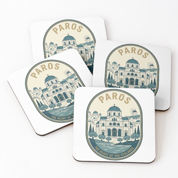 Item preview, Vintage Paros Greece Cycladic Architecture Travel Emblem designed and sold by k3rstman1.