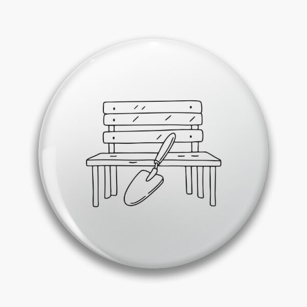 Item preview, Garden Trowel Under Wooden Bench designed and sold by rasagamastore.