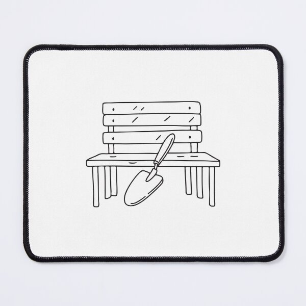 Item preview, Garden Trowel Under Wooden Bench designed and sold by rasagamastore.