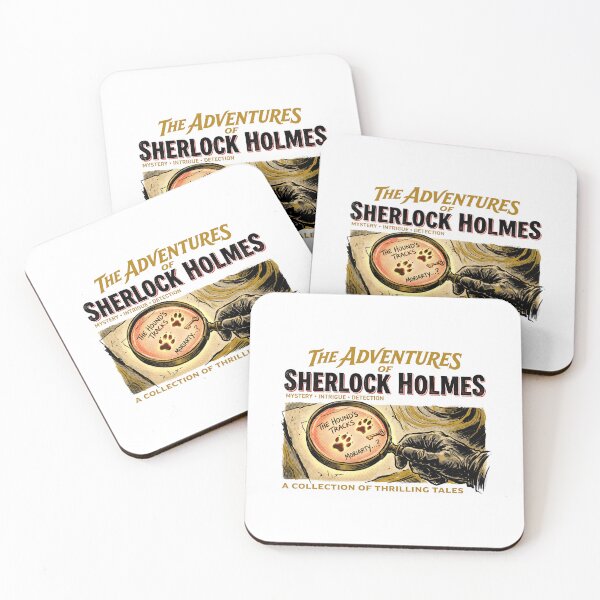Item preview, The Adventures of Sherlock Holmes Hounds Tracks Moriarty Book Cover designed and sold by Fenay Designs.