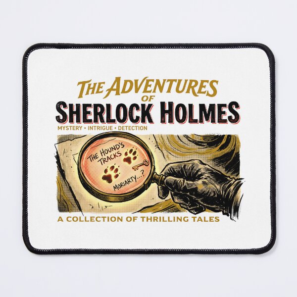 Item preview, The Adventures of Sherlock Holmes Hounds Tracks Moriarty Book Cover designed and sold by Fenay Designs.