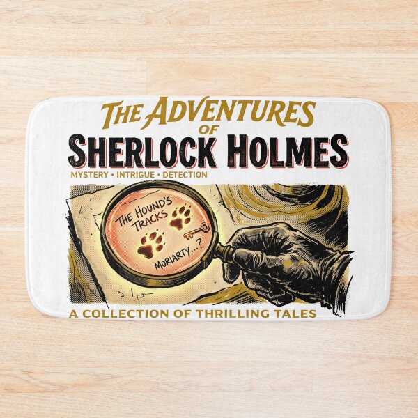 Item preview, The Adventures of Sherlock Holmes Hounds Tracks Moriarty Book Cover designed and sold by Fenay Designs.