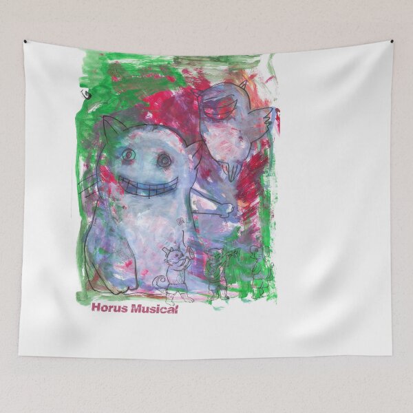 Item preview, Horus Cats Musical (Tempera Painting by ACCI) designed and sold by VanyssaGraphics.