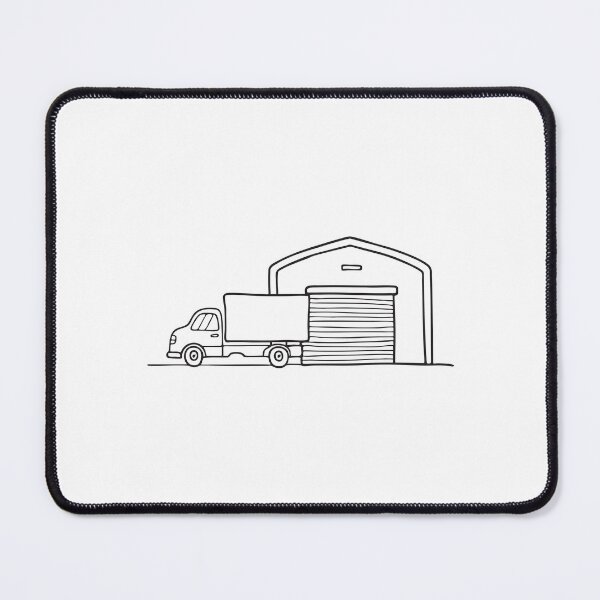 Item preview, Truck Behind Warehouse Security Gate designed and sold by rasagamastore.