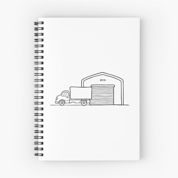 Item preview, Truck Behind Warehouse Security Gate designed and sold by rasagamastore.