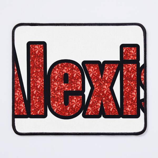 Item preview, Alexis Girl Name Red Rhinestone Texture designed and sold by TheIconSmith.