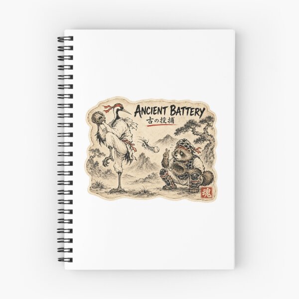 Item preview, Ancient Battery – Japanese Choju-giga Baseball Pitcher Catcher Sticker designed and sold by Locker39.