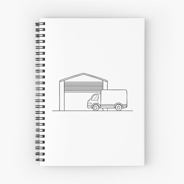 Item preview, Truck Parked Behind Industrial Gate designed and sold by rasagamastore.