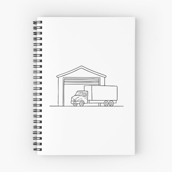 Item preview, Truck Visible Through Warehouse Gate designed and sold by rasagamastore.