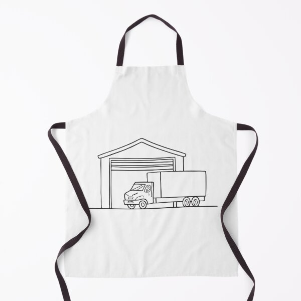 Item preview, Truck Visible Through Warehouse Gate designed and sold by rasagamastore.
