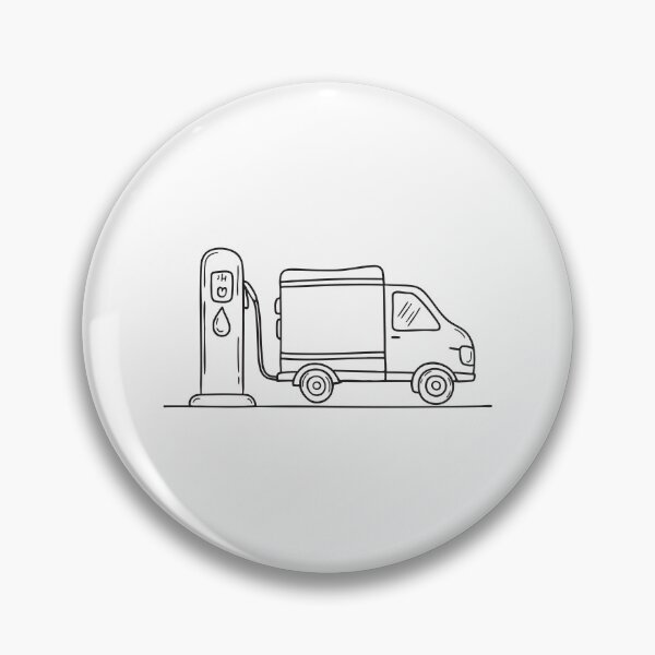 Item preview, Truck Parked Beside Fuel Pump designed and sold by rasagamastore.