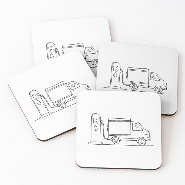 Item preview, Truck Parked Beside Fuel Pump designed and sold by rasagamastore.
