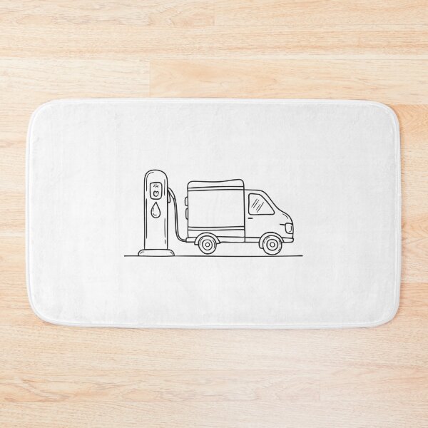 Item preview, Truck Parked Beside Fuel Pump designed and sold by rasagamastore.