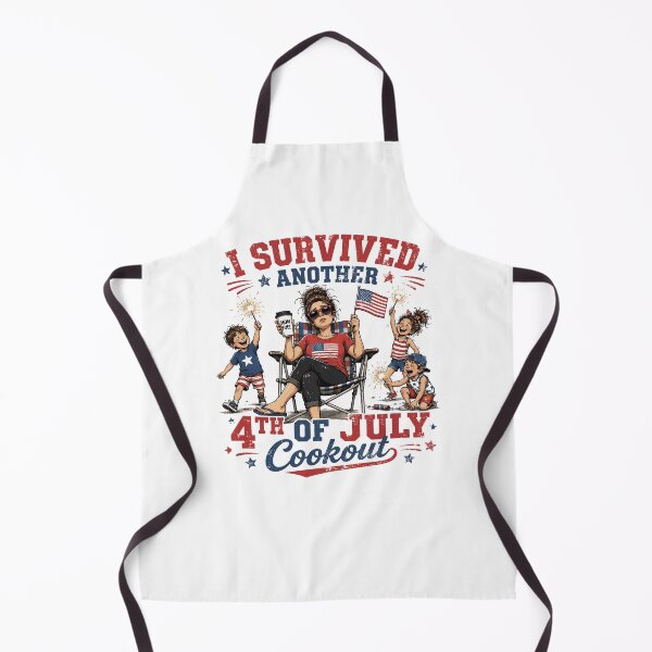 Item preview, I Survived Another 4th of July Cookout — Funny Exhausted Mom Kids Sparklers Patriotic Design designed and sold by Mikoff04-arts.