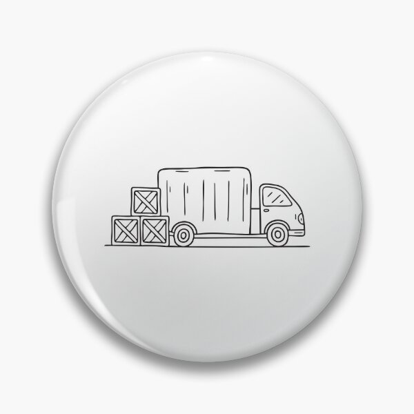 Item preview, Truck Beside Stack of Shipping Crates designed and sold by rasagamastore.