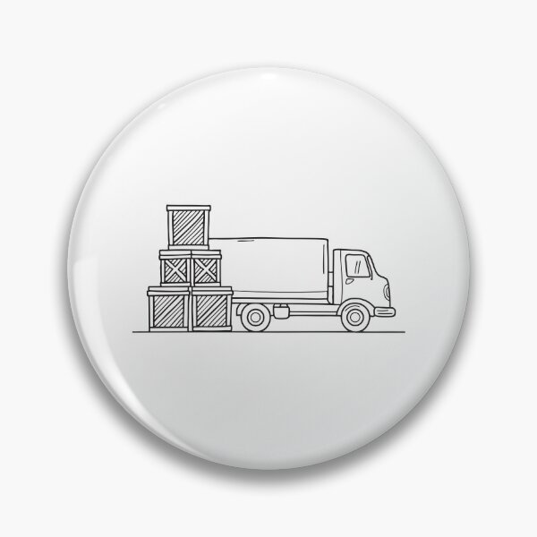 Item preview, Shipping Crates Next to Parked Truck designed and sold by rasagamastore.