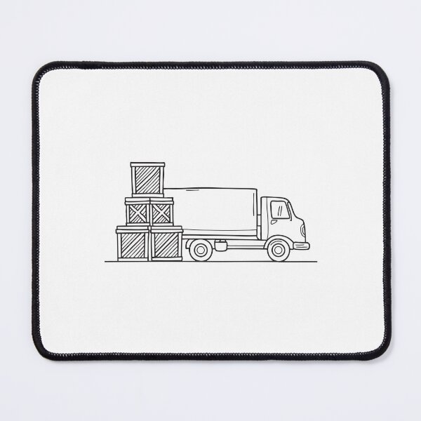 Item preview, Shipping Crates Next to Parked Truck designed and sold by rasagamastore.