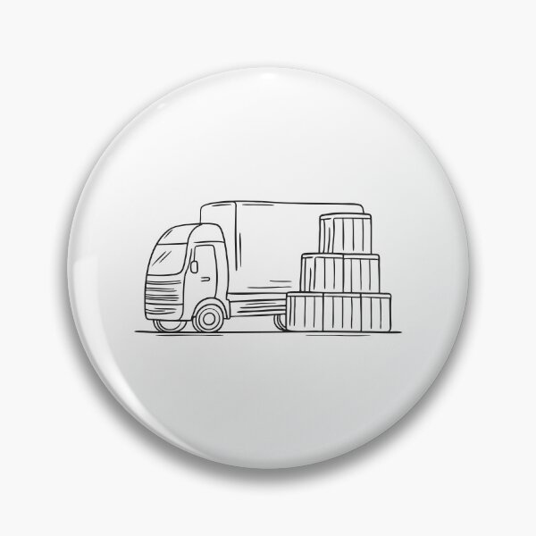 Item preview, Truck Parked Near Cargo Crates designed and sold by rasagamastore.
