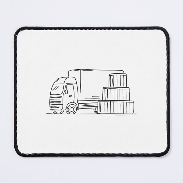 Item preview, Truck Parked Near Cargo Crates designed and sold by rasagamastore.