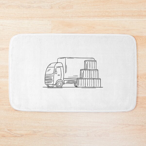 Item preview, Truck Parked Near Cargo Crates designed and sold by rasagamastore.