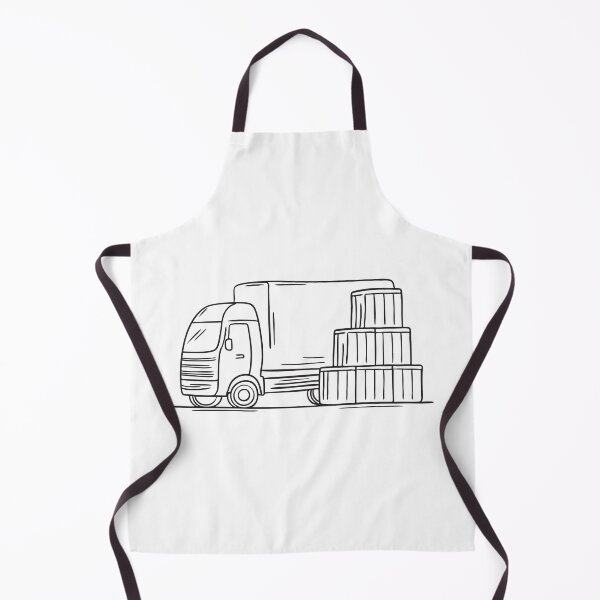 Item preview, Truck Parked Near Cargo Crates designed and sold by rasagamastore.