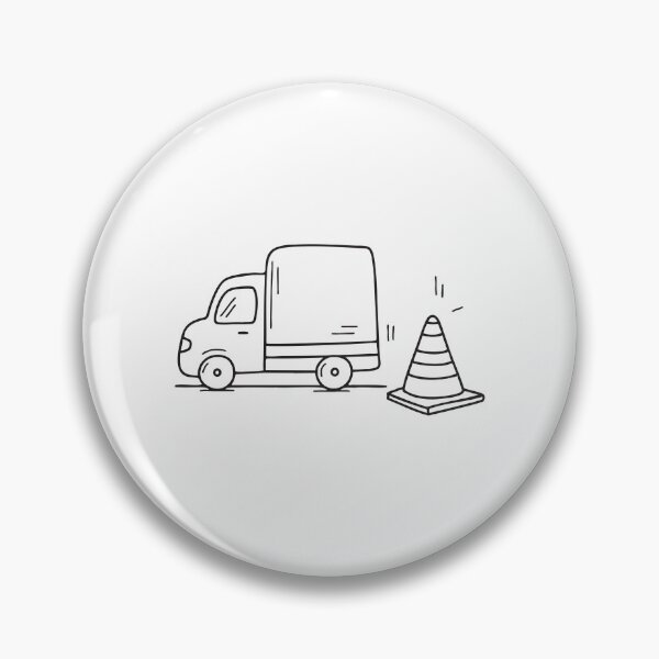 Item preview, Truck Near Traffic Safety Cone designed and sold by rasagamastore.