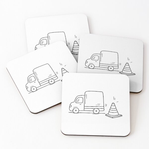 Item preview, Truck Near Traffic Safety Cone designed and sold by rasagamastore.