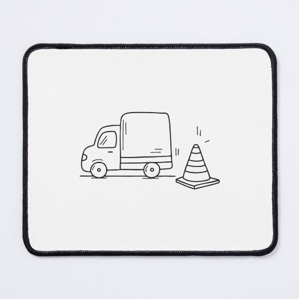 Item preview, Truck Near Traffic Safety Cone designed and sold by rasagamastore.