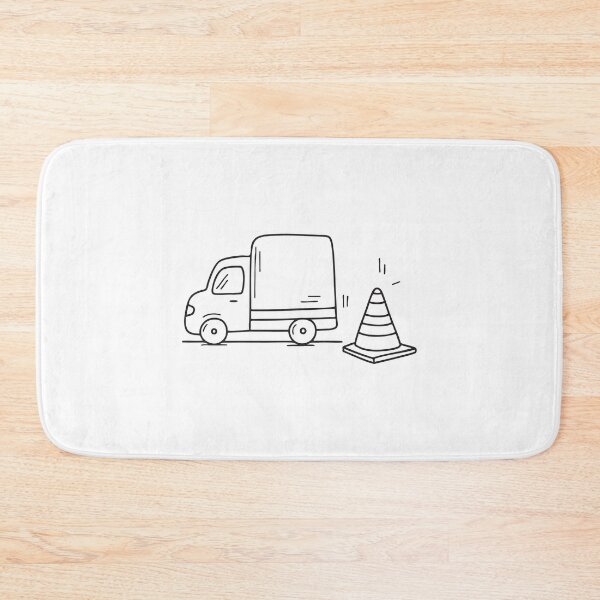Item preview, Truck Near Traffic Safety Cone designed and sold by rasagamastore.