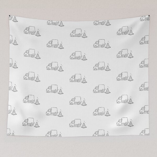 Item preview, Truck Near Traffic Safety Cone designed and sold by rasagamastore.