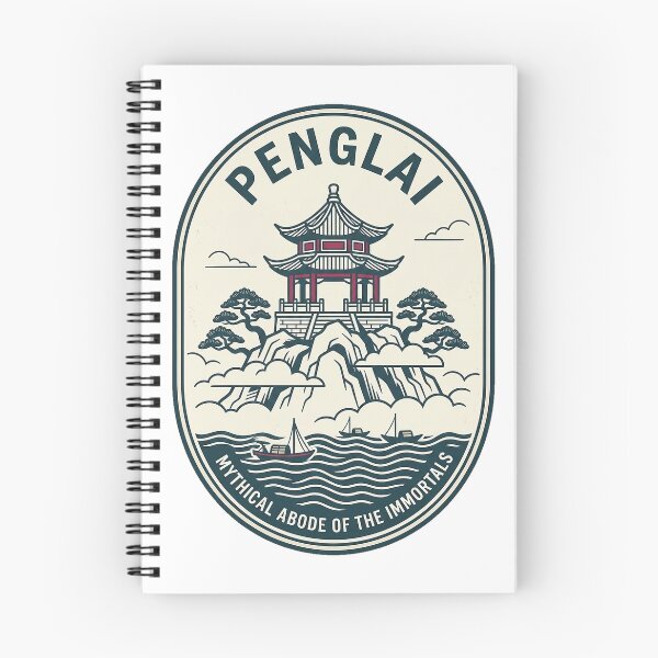 Item preview, Penglai Mythical Abode of the Immortals Vintage Badge designed and sold by k3rstman1.