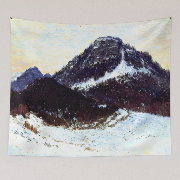 Item preview, Mount Kolsaas: Impression of Snow-Covered Peaks, Nordic Winter Light designed and sold by artdesignsnow.