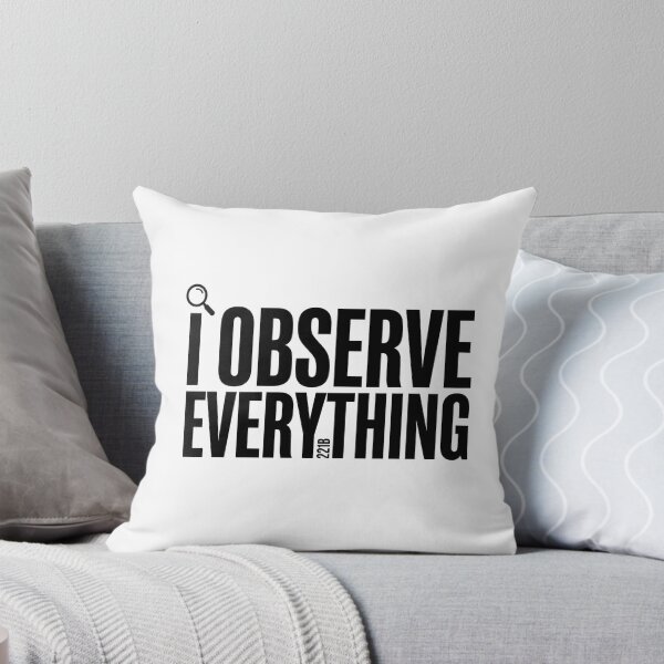 Item preview, I Observe Everything Sherlock Holmes Minimalist Quote Art designed and sold by Fenay Designs.