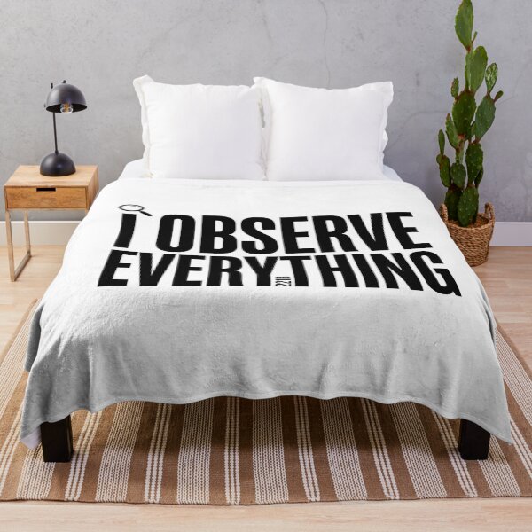 Item preview, I Observe Everything Sherlock Holmes Minimalist Quote Art designed and sold by Fenay Designs.