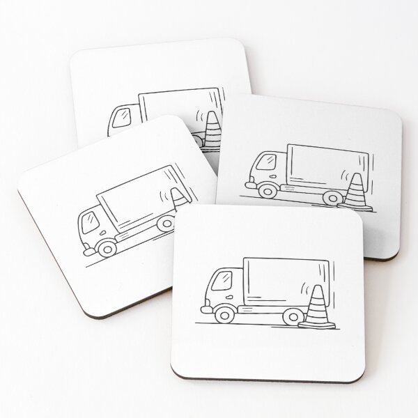 Item preview, Truck Parked Near Warning Cone designed and sold by rasagamastore.