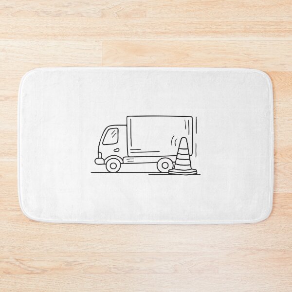 Item preview, Truck Parked Near Warning Cone designed and sold by rasagamastore.