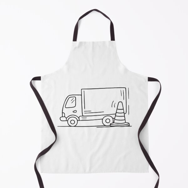Item preview, Truck Parked Near Warning Cone designed and sold by rasagamastore.
