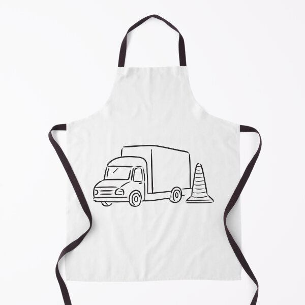 Item preview, Truck Positioned Beside Traffic Cone designed and sold by rasagamastore.
