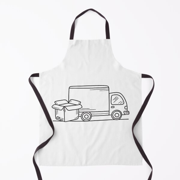 Item preview, Truck Next to Delivery Package Box designed and sold by rasagamastore.