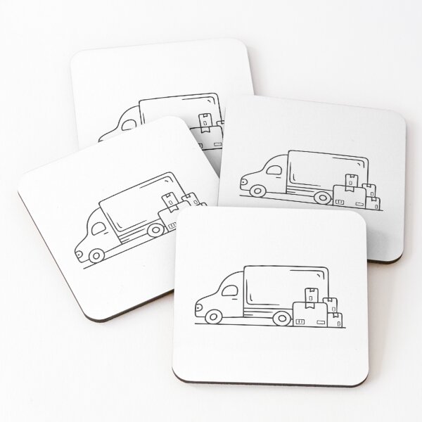 Item preview, Delivery Box Beside Parked Truck designed and sold by rasagamastore.
